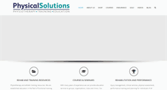 Desktop Screenshot of physical-solutions.co.uk