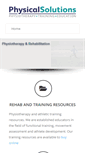 Mobile Screenshot of physical-solutions.co.uk