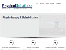 Tablet Screenshot of physical-solutions.co.uk